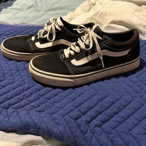 I am selling these vans because I really need the money for new shoes.